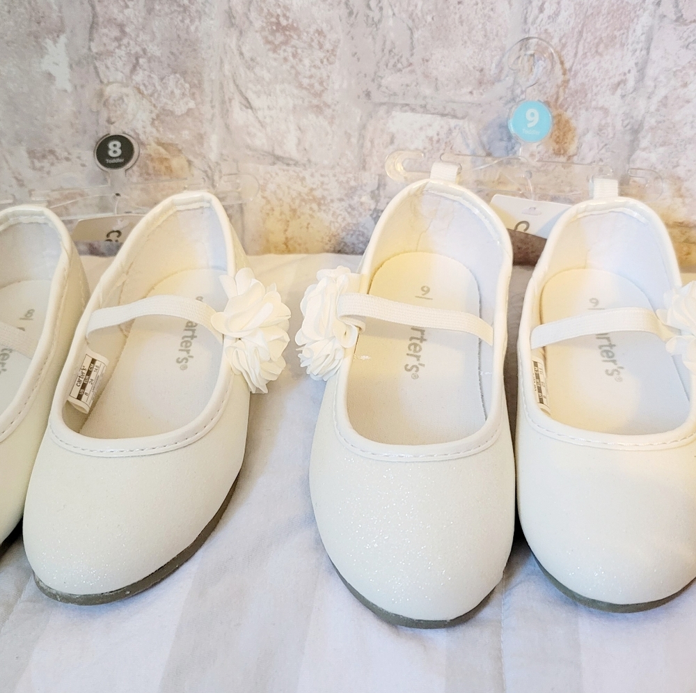 White Ballet shoes
